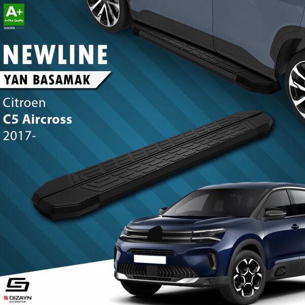 Citroen C5 Aircross NewLine Siyah Yan Basamak 193 Cm 2017 Üzeri A+ Kalite