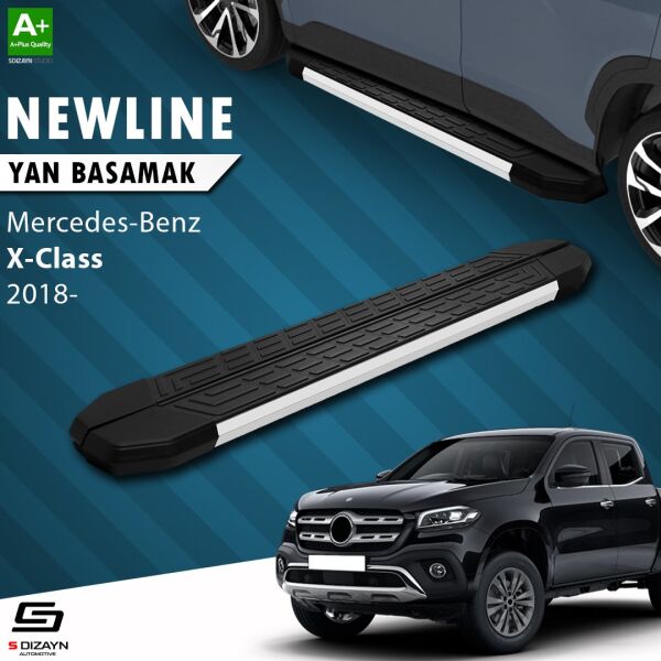 Mercedes X-Class NewLine Aluminyum Yan Basamak 203 Cm 2018-2020 A+ Kalite