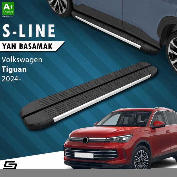 VW Tiguan 3 S-Line Aluminyum Yan Basamak 183 Cm 2024 Üzeri A+ Kalite