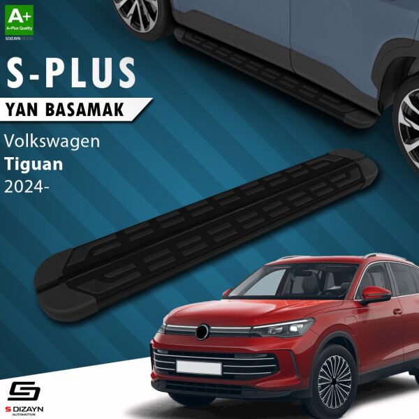 VW Tiguan 3 S-Plus Siyah Yan Basamak 183 Cm 2024 Üzeri A+ Kalite