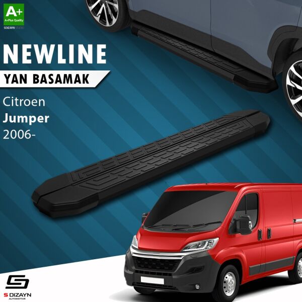 Citroen Jumper 3 Orta Şase NewLine Siyah Yan Basamak 253 Cm 2006-2022 A+ Kalite