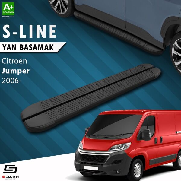 Citroen Jumper 3 Orta Şase S-Line Siyah Yan Basamak 253 Cm 2006-2022 A+ Kalite