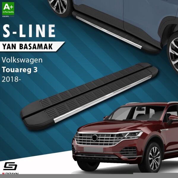VW Touareg 3 S-Line Krom Yan Basamak 193 Cm 2018 Üzeri A+ Kalite