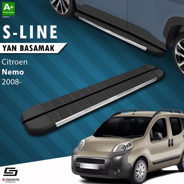Citroen Nemo S-Line Krom Yan Basamak 173 Cm 2008-2017 A+ Kalite