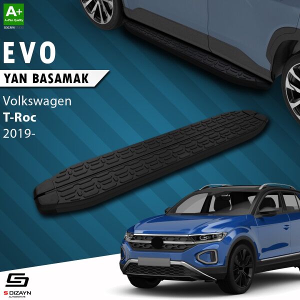 VW T-Roc Evo Siyah Yan Basamak 173 Cm 2019-2021 A+ Kalite