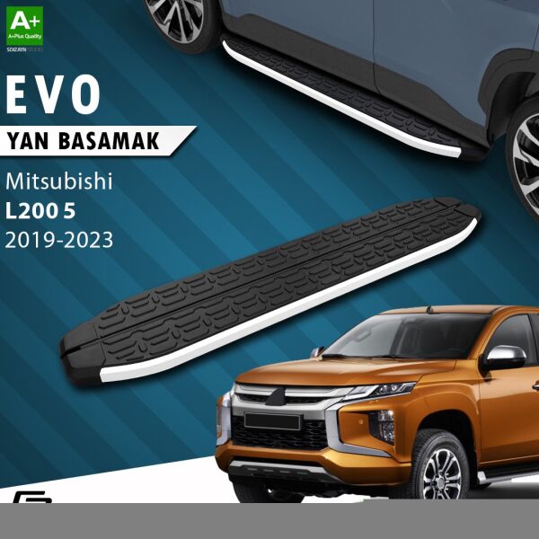 Mitsubishi L200 5 Makyajlı Evo Aluminyum Yan Basamak 203 Cm 2019-2023 A+ Kalite