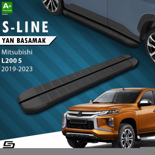 Mitsubishi L200 5 Makyajlı S-Line Siyah Yan Basamak 203 Cm 2019-2023 A+ Kalite