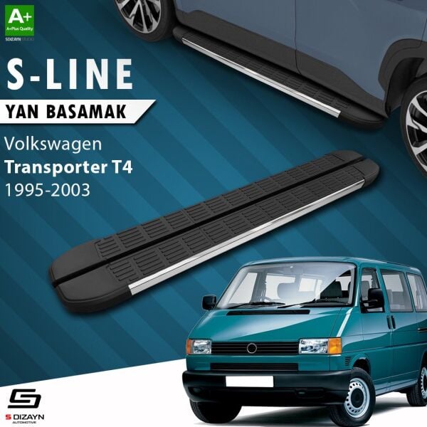 VW Transporter T4 Kısa Şase S-Line Krom Yan Basamak 213 Cm 1995-2003 A+ Kalite