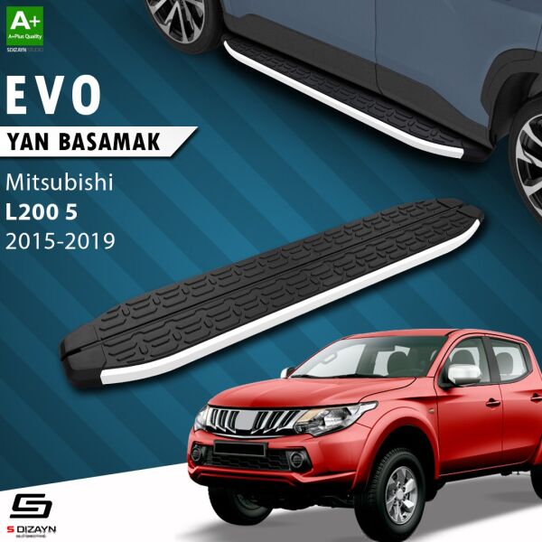 Mitsubishi L200 5 Evo Aluminyum Yan Basamak 193 Cm 2015-2019 A+ Kalite