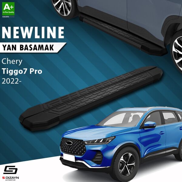 Chery Tiggo7 Pro NewLine Siyah Yan Basamak 183 Cm 2022 Üzeri A+ Kalite