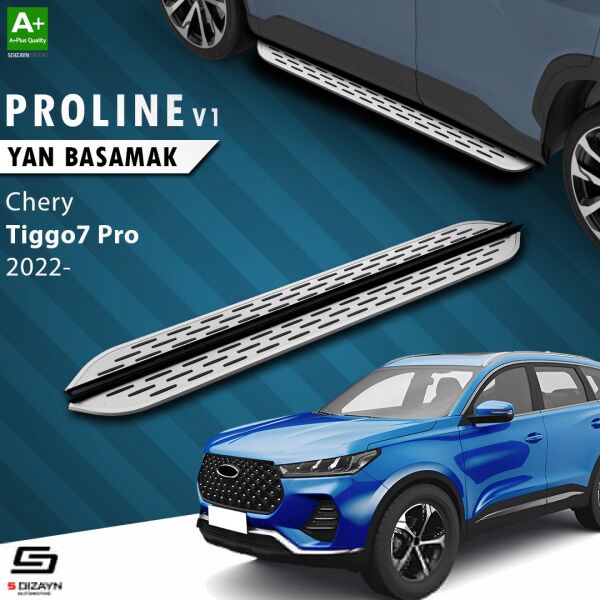 Chery Tiggo7 Pro OEM Still Pro V1 Aluminyum Yan Basamak 183 Cm 2022 Üzeri A+ Kalite
