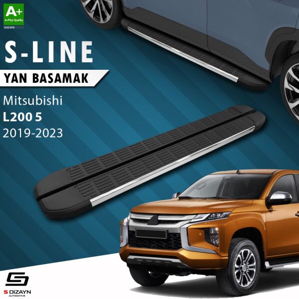 Mitsubishi L200 5 S-Line Krom Yan Basamak 203 Cm 2019 Üzeri A+ Kalite