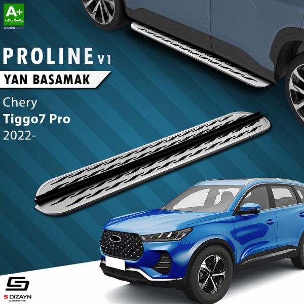 Chery Tiggo7 Pro OEM Still Pro V2 Aluminyum Yan Basamak 183 Cm 2022 Üzeri A+ Kalite