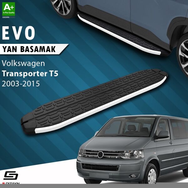 VW Transporter T5 Kısa Şase Evo Aluminyum Yan Basamak 213 Cm 2003-2015 A+ Kalite