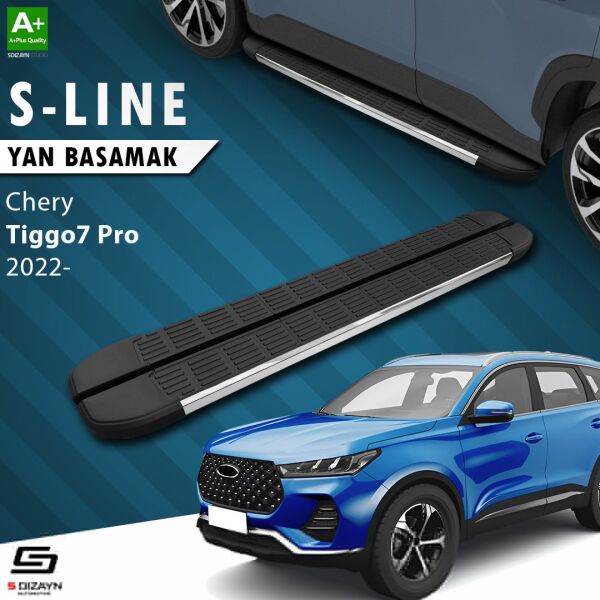 Chery Tiggo7 Pro S-Line Krom Yan Basamak 183 Cm 2022 Üzeri A+ Kalite