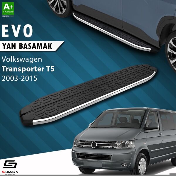 VW Transporter T5 Kısa Şase Evo Krom Yan Basamak 213 Cm 2003-2015 A+ Kalite