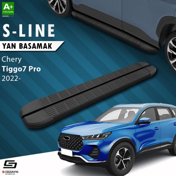 Chery Tiggo7 Pro S-Line Siyah Yan Basamak 183 Cm 2022 Üzeri A+ Kalite