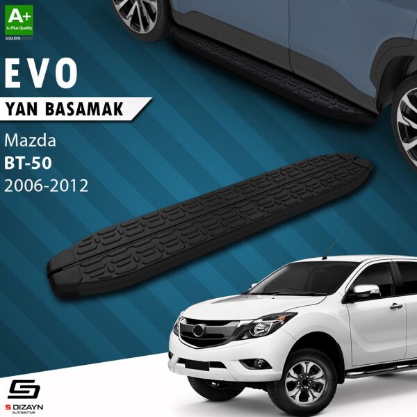 Mazda BT-50 Pick-Up Evo Siyah Yan Basamak 193 Cm 2006-2012 A+ Kalite