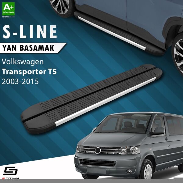 VW Transporter T5 Kısa Şase S-Line Aluminyum Yan Basamak 213 Cm 2003-2015 A+ Kalite