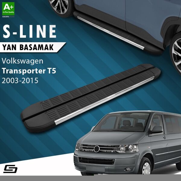 VW Transporter T5 Kısa Şase S-Line Krom Yan Basamak 213 Cm 2003-2015 A+ Kalite