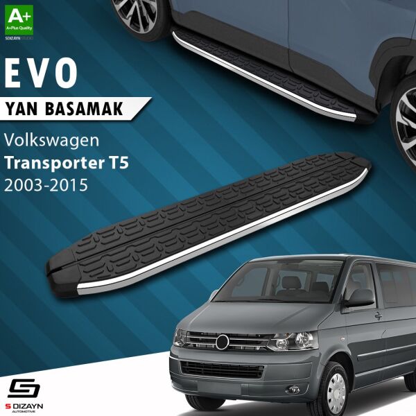 VW Transporter T5 Uzun Şase Evo Krom Yan Basamak 253 Cm 2003-2015 A+ Kalite