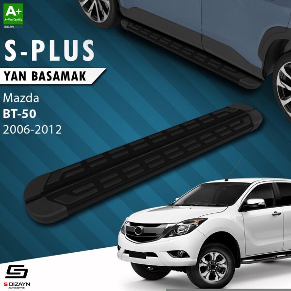 Mazda BT-50 Pick-Up S-Plus Siyah Yan Basamak 193 Cm 2006-2012 A+ Kalite