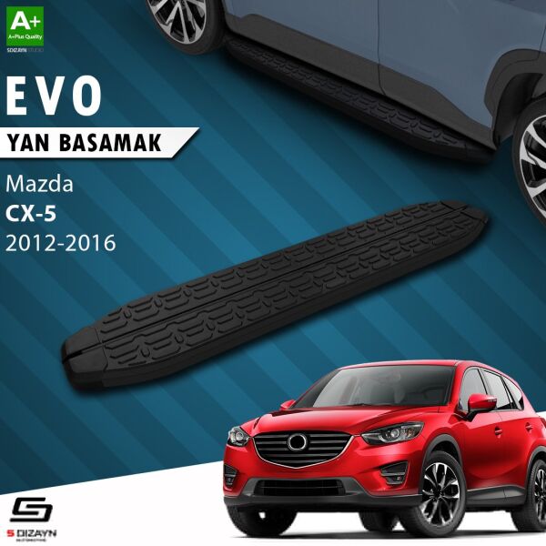 Mazda CX-5 Evo Siyah Yan Basamak 183 Cm 2012-2016 A+ Kalite