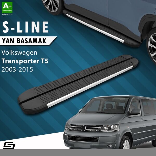 VW Transporter T5 Uzun Şase S-Line Aluminyum Yan Basamak 253 Cm 2003-2015 A+ Kalite