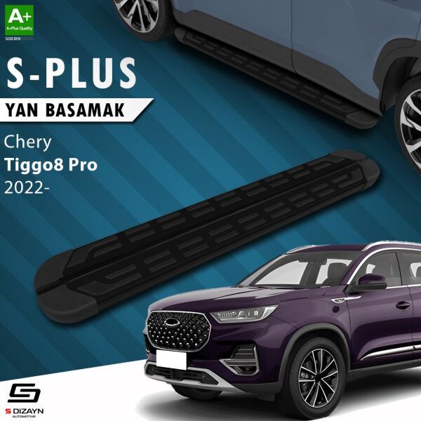 Chery Tiggo8 Pro S-Plus Siyah Yan Basamak 183 Cm 2022 Üzeri A+ Kalite