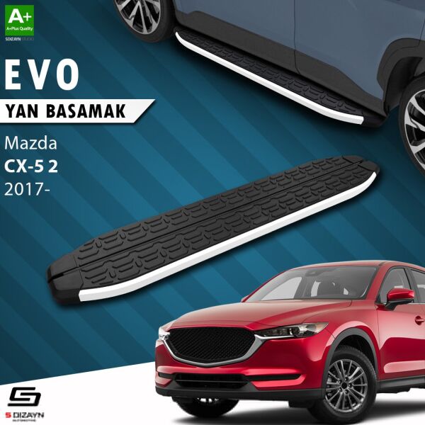 Mazda CX-5 2 Evo Aluminyum Yan Basamak 183 Cm 2017 Üzeri A+ Kalite