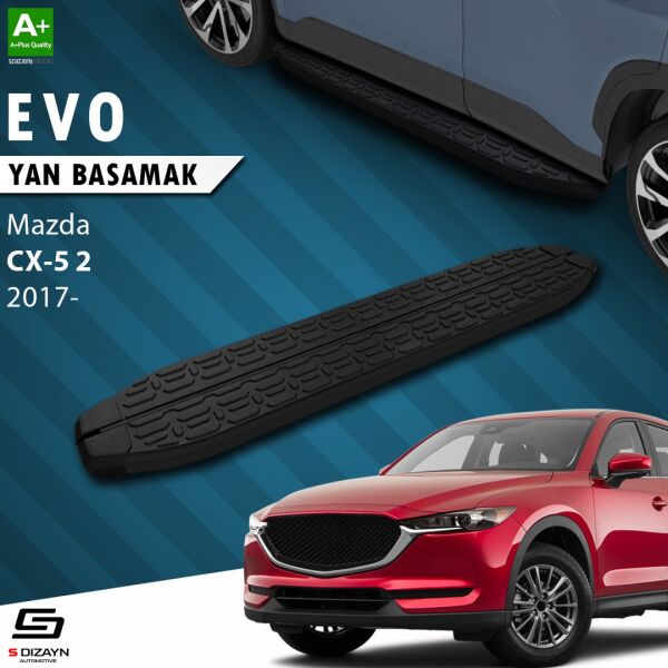 Mazda CX-5 2 Evo Siyah Yan Basamak 183 Cm 2017 Üzeri A+ Kalite