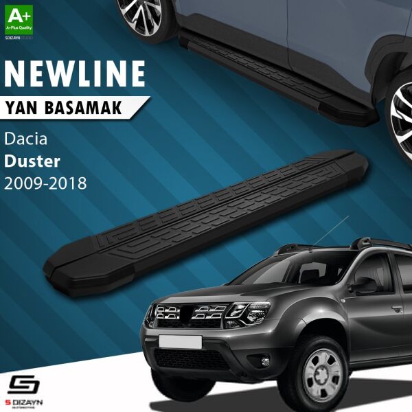 Dacia Duster NewLine Siyah Yan Basamak 173 Cm 2009-2018 A+ Kalite