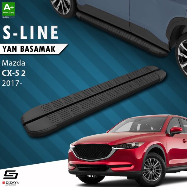 Mazda CX-5 2 S-Line Siyah Yan Basamak 183 Cm 2017 Üzeri A+ Kalite