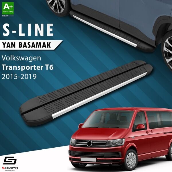 VW Transporter T6 Uzun Şase S-Line Aluminyum Yan Basamak 253 Cm 2015-2019 A+ Kalite
