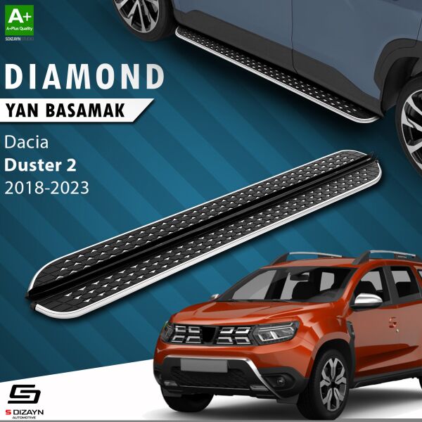 Dacia Duster 2 Diamond Krom Yan Basamak 173 Cm 2018-2023 A+ Kalite