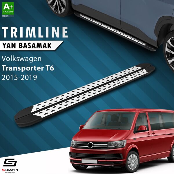 VW Transporter T6 Uzun Şase TrimLine Gri Yan Basamak 255 Cm 2015-2019 A+ Kalite