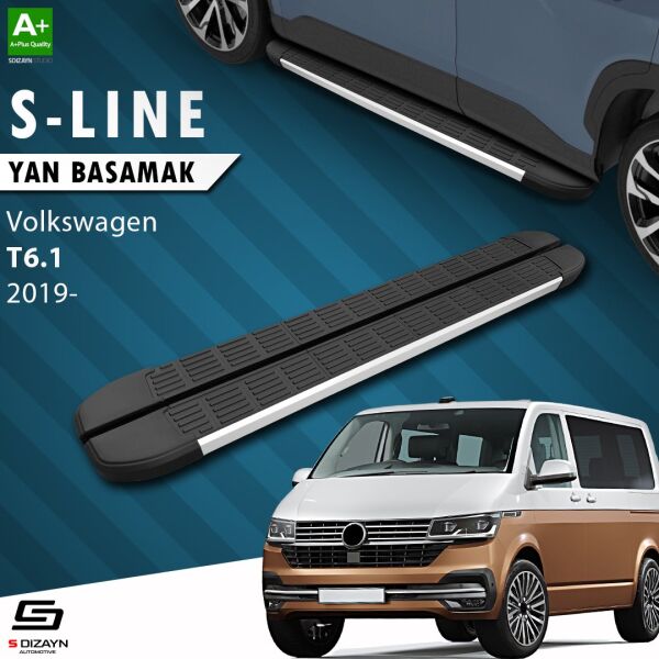 VW Transporter T6.1 Kısa Şase S-Line Aluminyum Yan Basamak 213 Cm 2019 Üzeri A+ Kalite