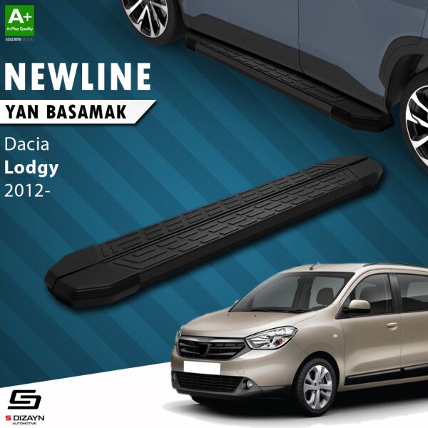 Dacia Lodgy NewLine Siyah Yan Basamak 203 Cm 2012 Üzeri A+ Kalite