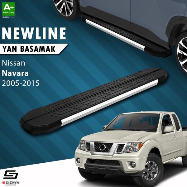 Nissan Navara 2 NewLine Krom Yan Basamak 203 Cm 2005-2015 A+ Kalite