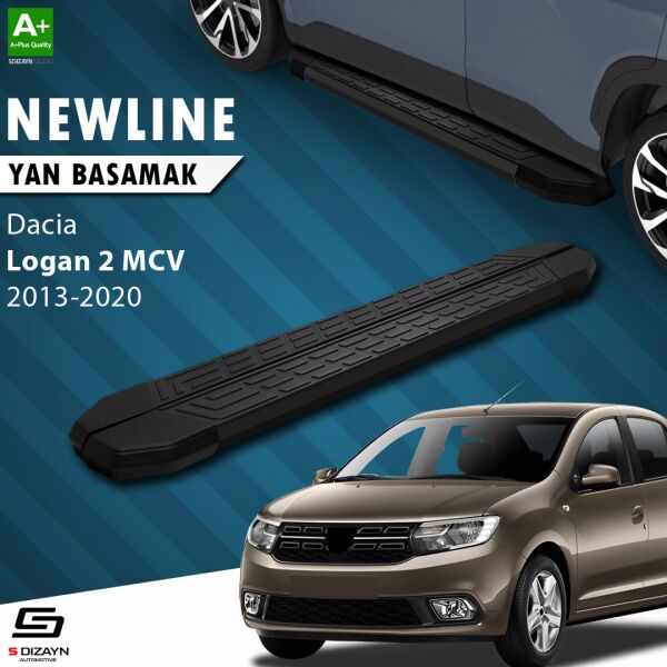Dacia Logan 2 MCV NewLine Siyah Yan Basamak 183 Cm 2013-2020 A+ Kalite