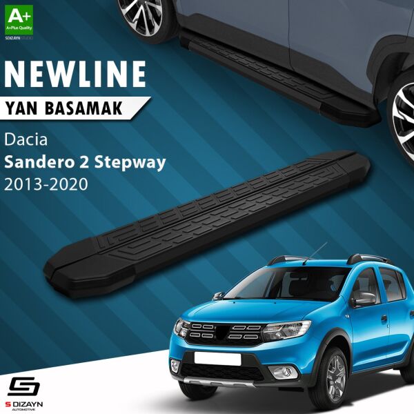 Dacia Sandero 2 Stepway NewLine Siyah Yan Basamak 173 Cm 2013-2020 A+ Kalite