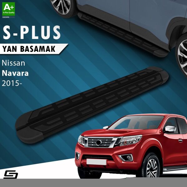 Nissan Navara 3 S-Plus Siyah Yan Basamak 203 Cm 2015 Üzeri A+ Kalite