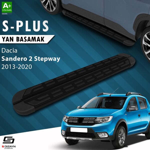 Dacia Sandero 2 Stepway S-Plus Siyah Yan Basamak 173 Cm 2013-2020 A+ Kalite