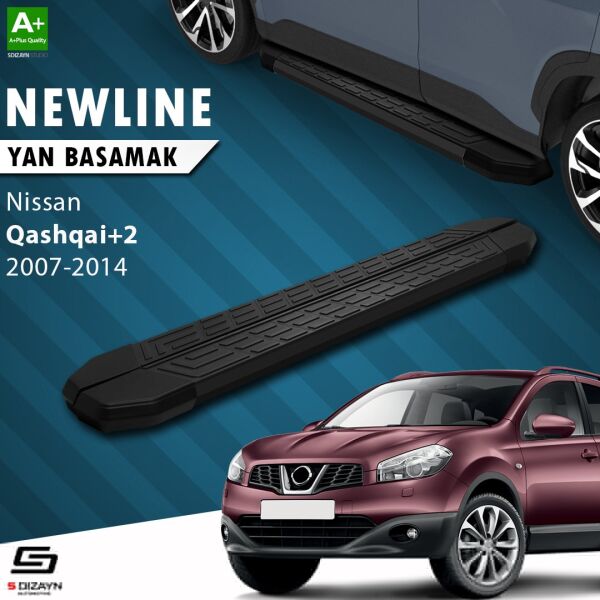 Nissan Qashqai +2 NewLine Siyah Yan Basamak 183 Cm 2007-2014 A+ Kalite