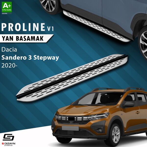Dacia Sandero 3 Stepway OEM Still Pro V1 Aluminyum Yan Basamak 183 Cm 2020 Üzeri A+ Kalite