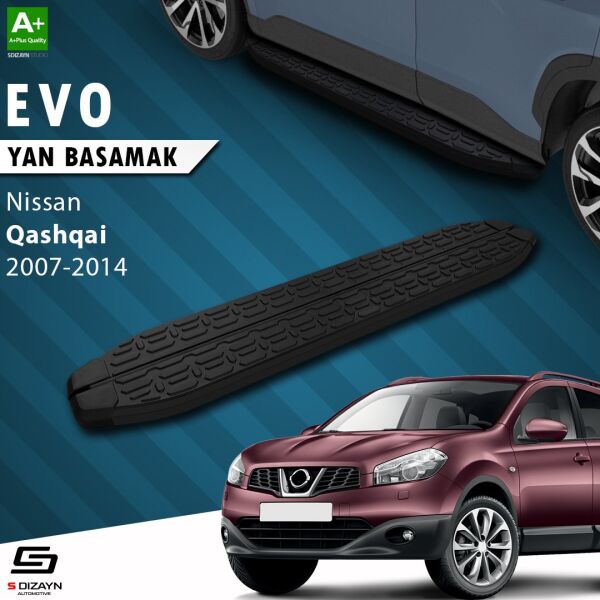 Nissan Qashqai Evo Siyah Yan Basamak 173 Cm 2007-2014 A+ Kalite