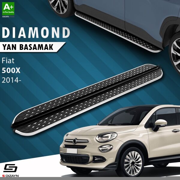 Fiat 500X Diamond Krom Yan Basamak 173 Cm 2014 Üzeri A+ Kalite
