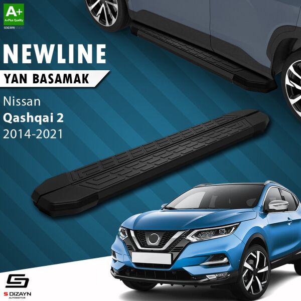 Nissan Qashqai 2 NewLine Siyah Yan Basamak 173 Cm 2014-2021 A+ Kalite