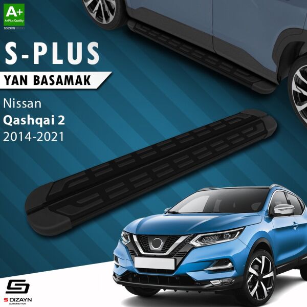 Nissan Qashqai 2 S-Plus Siyah Yan Basamak 173 Cm 2014-2021 A+ Kalite