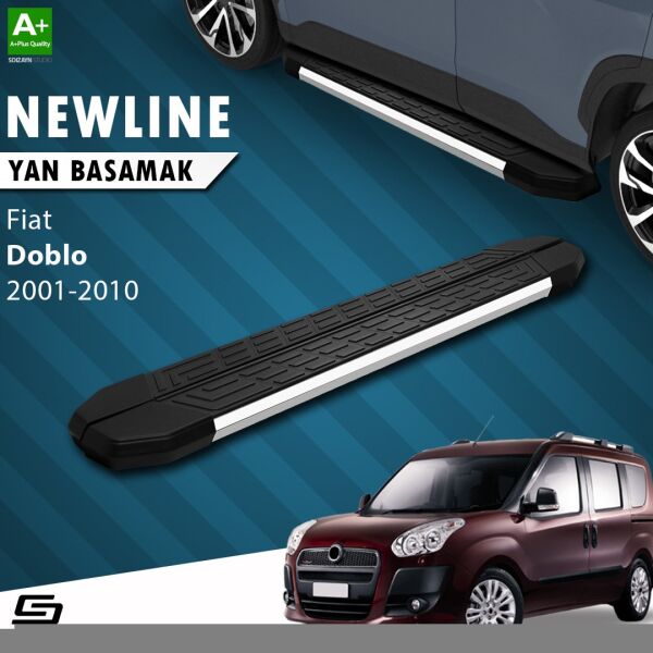 Fiat Doblo Uzun Şase NewLine Krom Yan Basamak 223 Cm 2001-2010 A+ Kalite